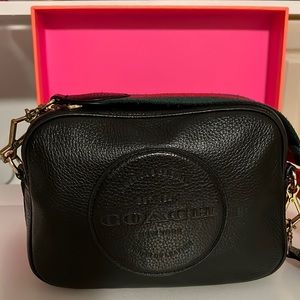Coach black camera bag
